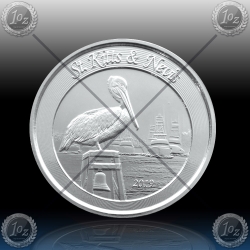 1oz St. Kitts & Nevis 2 Dollars 2019 (Pelican) BU